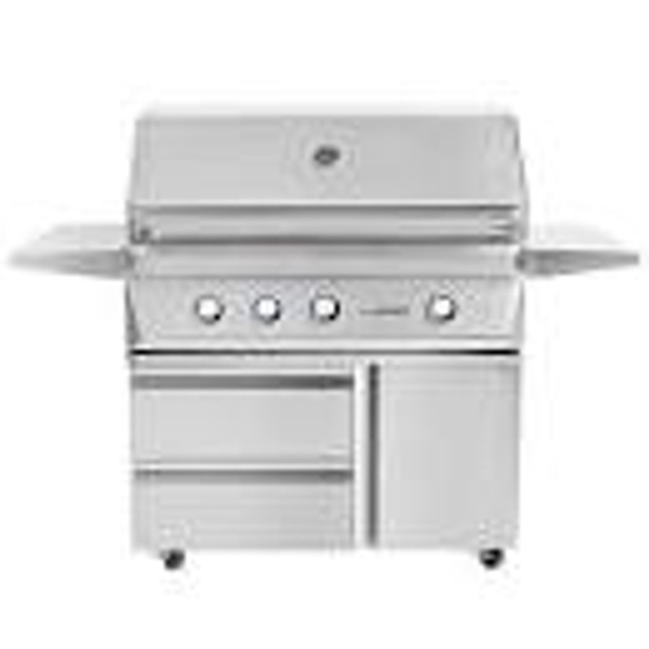 Twin Eagles TEBQ42R-CL + TEGB42SD-B Liquid Propane Gas with Cover and Double Side Burner - PCKG1-TEBQ42R-CL + TEGB42SD-B