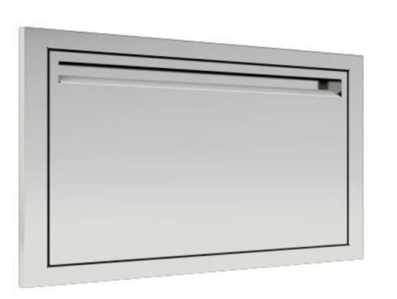 PCM BBQ-350-SH-2417 Single Access Door with Single Drawer and Trash Bin - PCKG1-BBQ-350-SH-2417