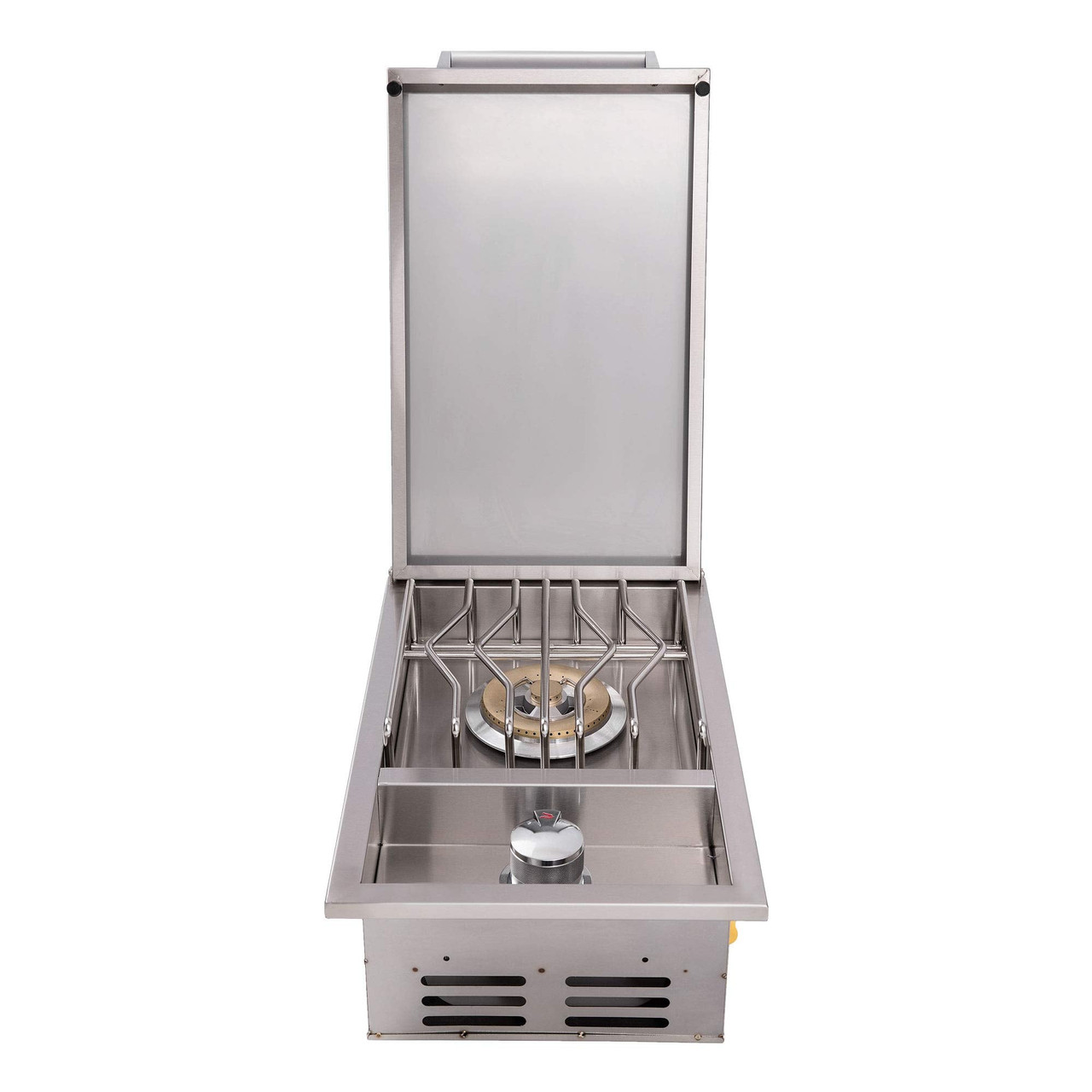 Bonfire Whistler - 28-Inch 2-Burner Drop In NG Griddle with Side Burner and Door/Drawer Combo - PCKG1CBBGD-NGSBDD