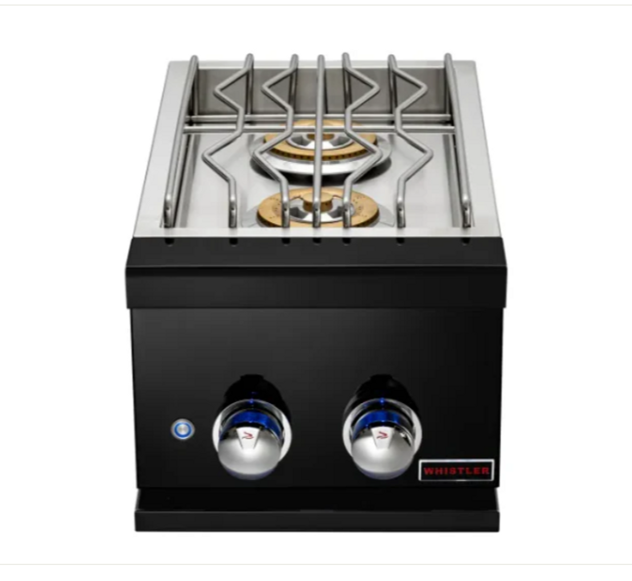 Bonfire Whistler Black Series - 34 - Inch 4-Burner Freestanding NG Grill with Infrared Rear Burner with Side Burner, Rotisserie Kit and Griddle Plate