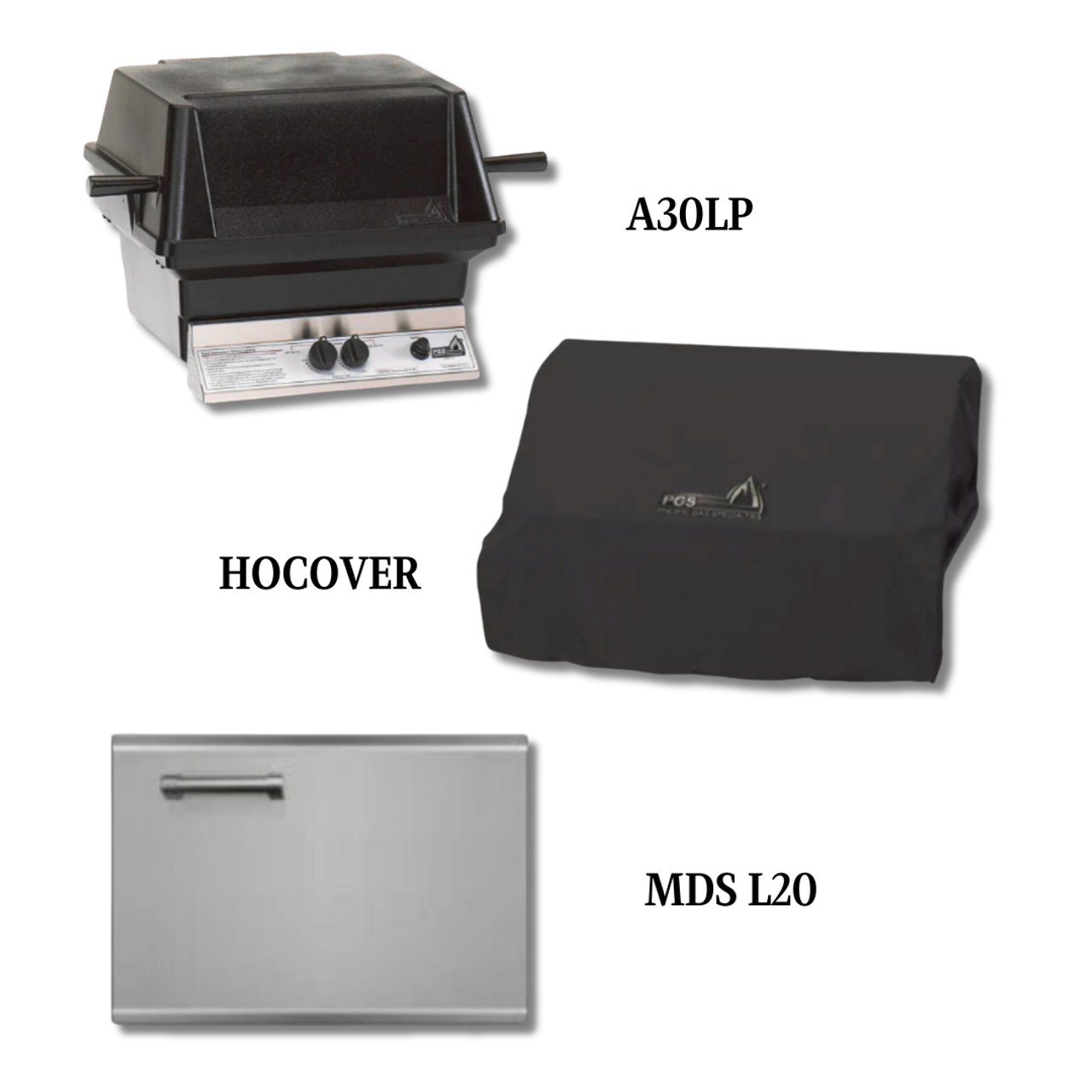 PGS A30LP Liquid Propane Gas with Cover and Single Access Door  - PCKG1-A30LP