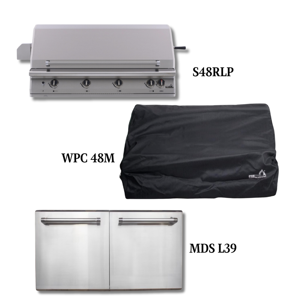 PGS S48RLP Liquid Propane Gas with Cover and Double Access Door - PCKG1-S48RLP