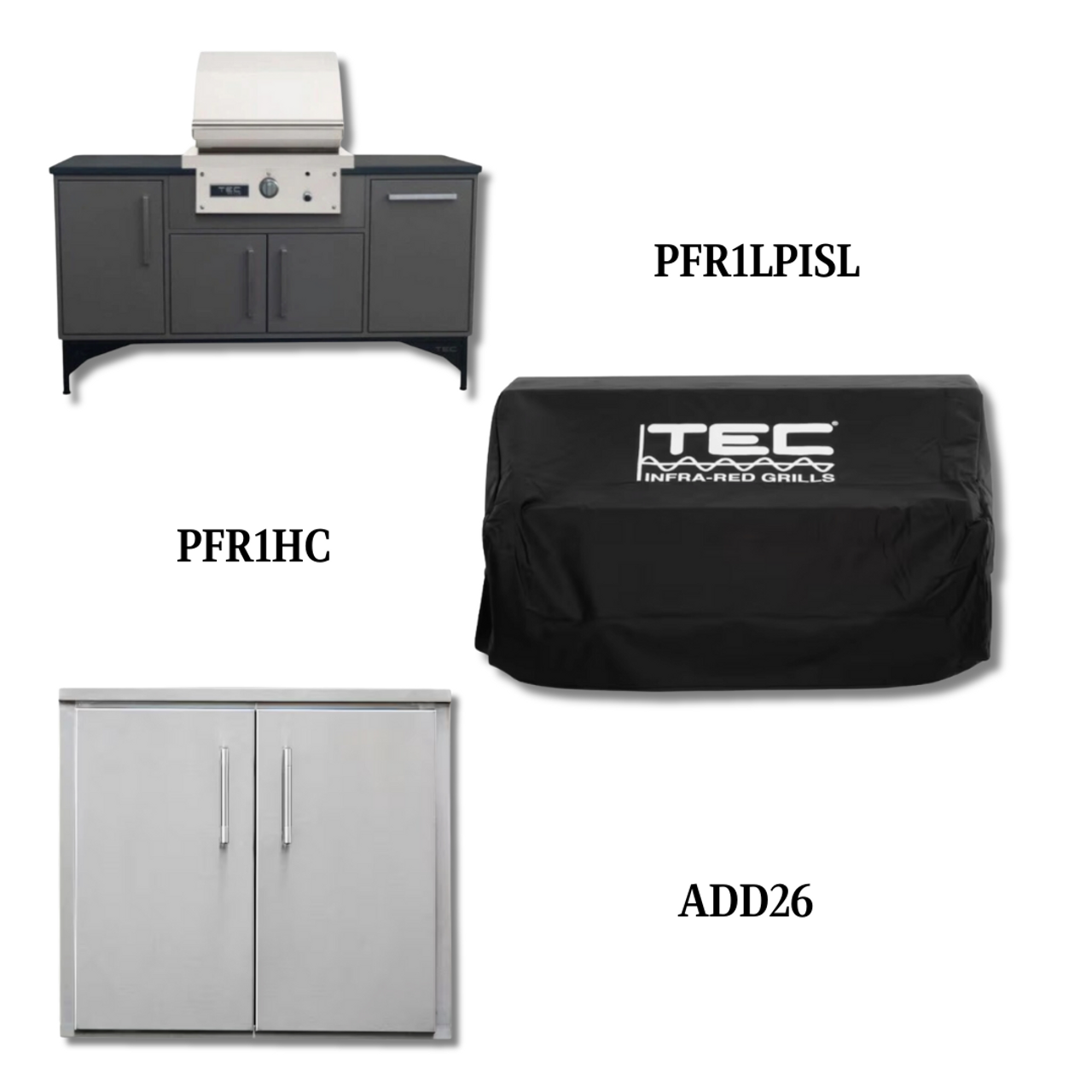 TEC PFR1LPISL Liquid Propane Gas with Cover and Double Access Door - PCKG1-PFR1LPISL