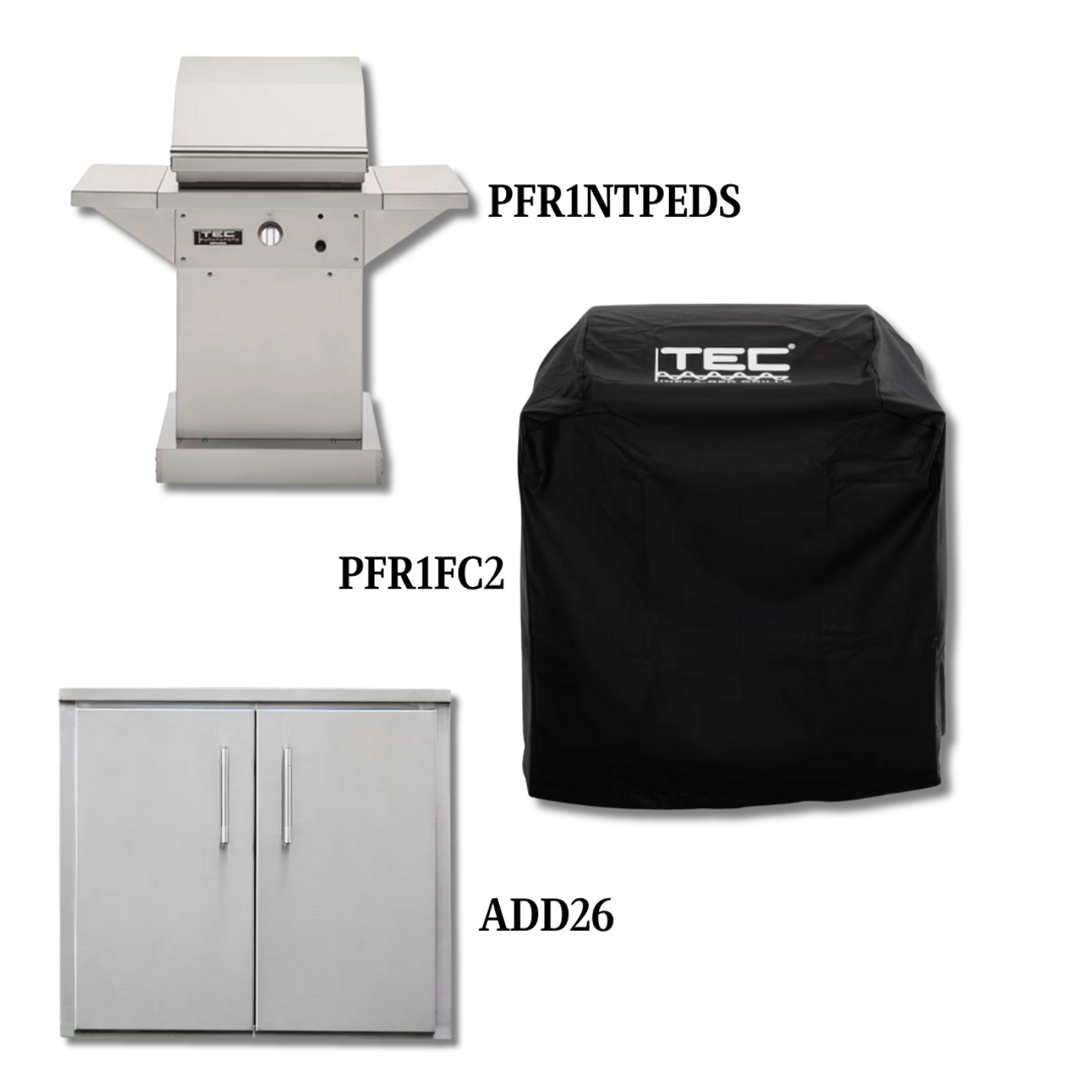 TEC PFR1NTPEDS Natural Gas with Cover and Double Access Door - PCKG1-PFR1NTPEDS