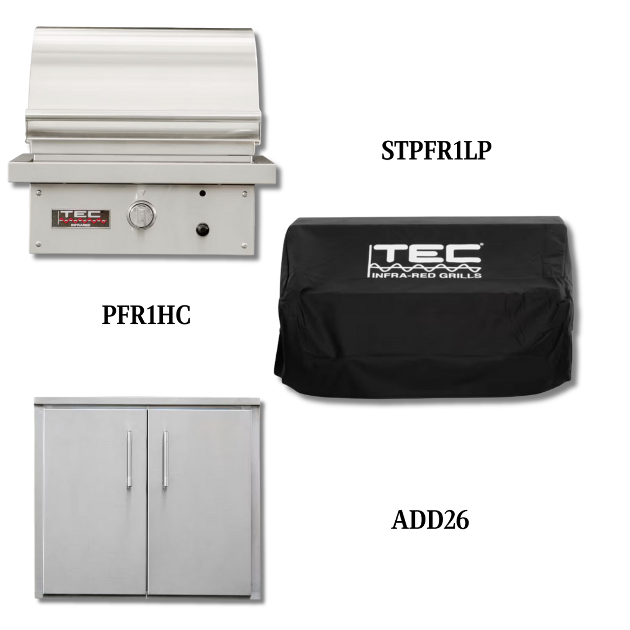 TEC STPFR1LP Liquid Propane Gas with Cover and Double Access Door - PCKG1-STPFR1LP