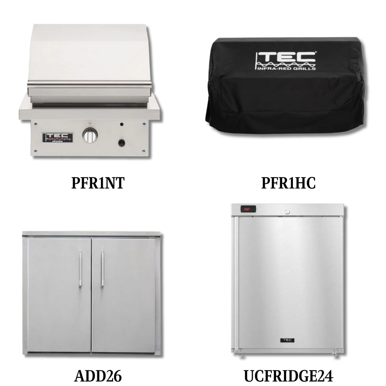 TEC PFR1NT Natural Gas with Cover, and Double Access Door and Refrigeration - PCKG2-PFR1NT