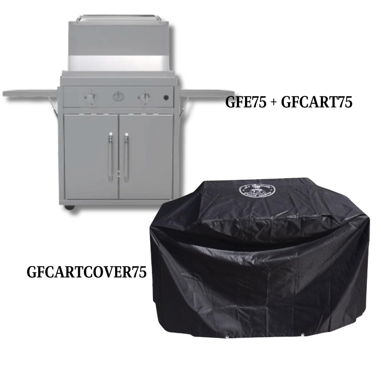Le Griddle Original - 30-Inch 2-Burner Freestanding Griddle LP with Cover - LG-GFE75LPCartandCover