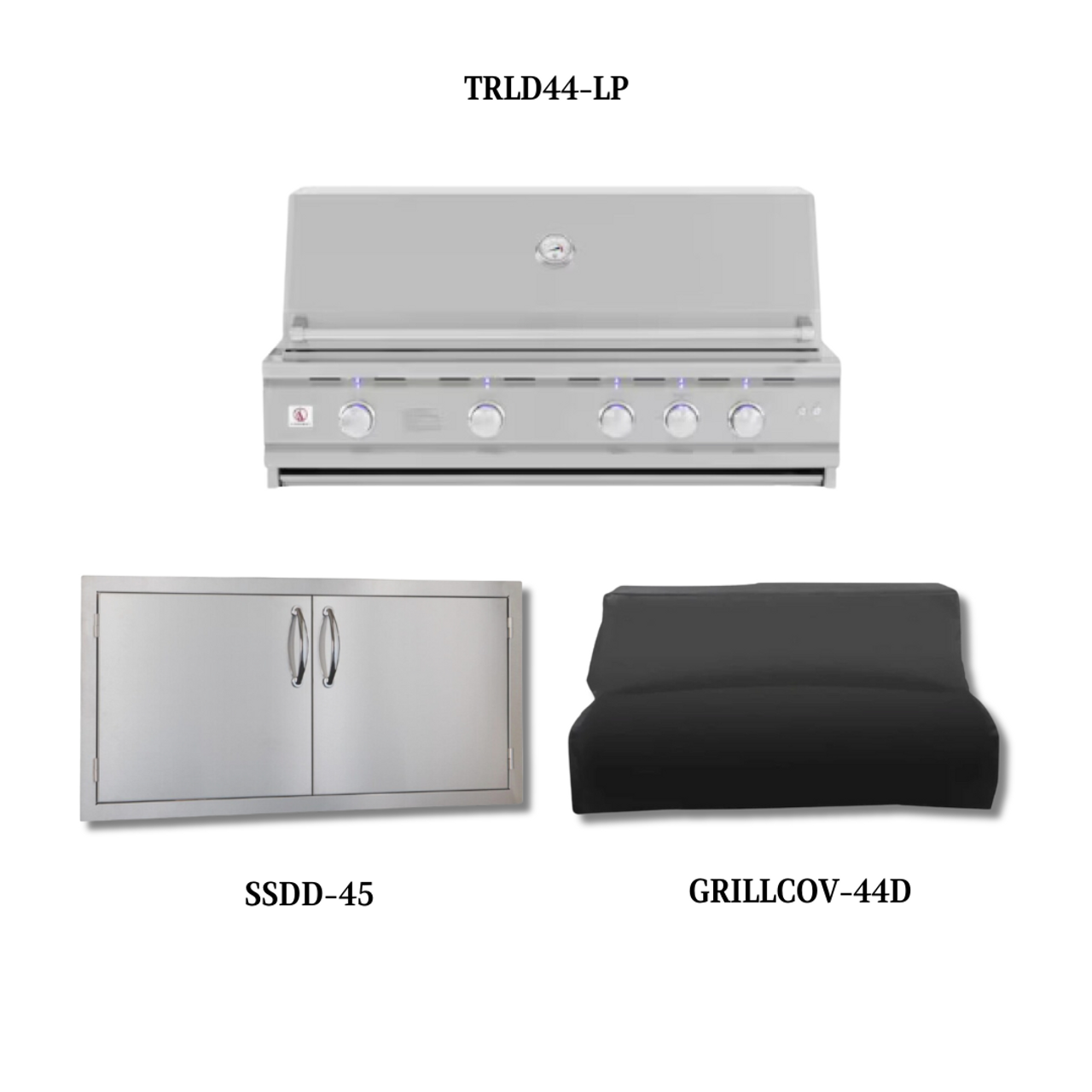 Summerset TRLD44-LP with Double Access Doors and Cover - TRLD44-LP-PCKG1