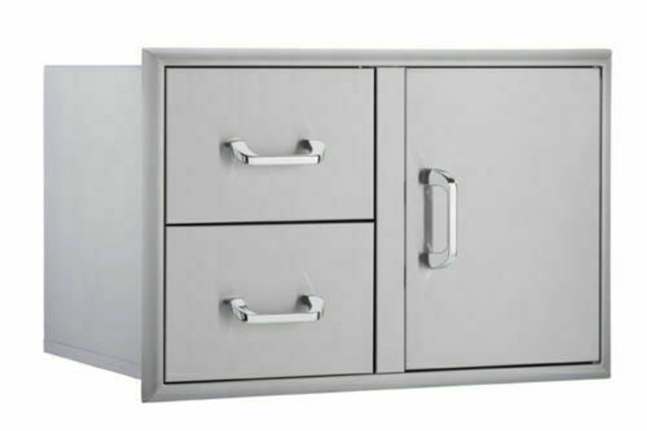 Open Box OCI Stainless Steel 32'' 2 Door/ Drawer Combo - OCI-32CDU-OB