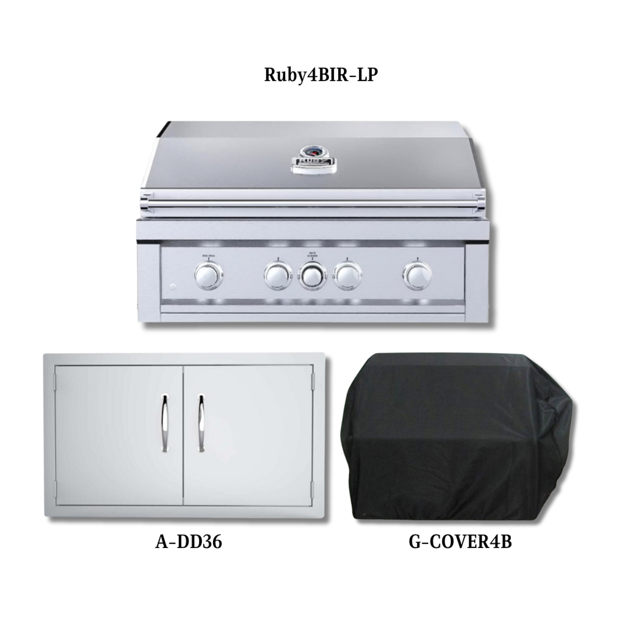 Sunstone Ruby4BIR LP Package with Double Access Door and Cover	- Ruby4BIR-LP-PCKG1