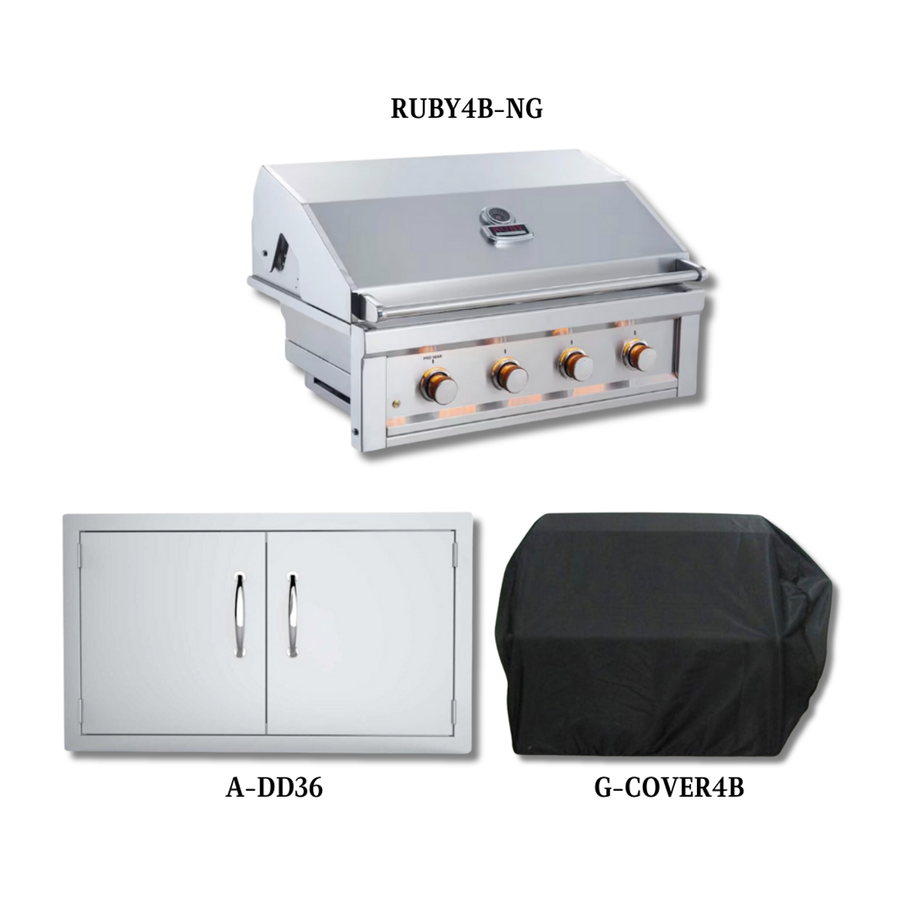 Sunstone RUBY4B-NG with Double Access Door and Cover - RUBY4B-NG-PCKG1