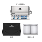 Napoleon Built-In Prestige Pro 500 RB NG w/Infrared Rear with Cover and Access Door - BIPRO500RBN3PCPCKG