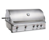 Blaze Pro Lux 44" 4-Burner Grill w/ Power Burner, Refrigerator & Access Door NG - BLZ4PROPCKGNG