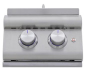 Blaze Premium LTE+ Natural Gas Stainless Steel Double Side Burner W/ Lid - BLZ-SB2-LTE3-NG
