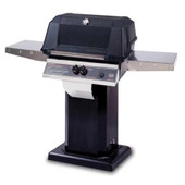 MHP WNK4DD  - 57-Inch 2-Burner Black Patio Base Grill with Stainless Steel Shelves and Stainless Grids - Natural Gas - WNK4DD-N + OCOLB + OP-N