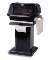 MHP JNR4DD -  37-Inch 2-Burner Black Patio Base Grill with Stainless Steel Shelves And Stainless  - Liquid Propane Gas Grids - JNR4DD-P + OCOLB + OP-P