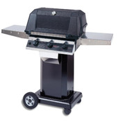 MHP WHRG4DD - 57-Inch 3-Burner Hybrid  Black Cart Grill with SearMagic Grids - Propane Gas - WHRG4DD-PS + OCOLB + OM-P