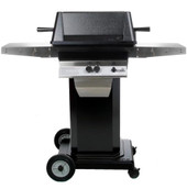 PGS A Series A40 - 2-Burner Black Portable Pedestal Base Grill - Natural Gas - A40NG + ABPED + ALC