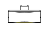 Bromic Heating - Replacement Part - Platinum Gas - 500 Series Glass Radiant Heater Bottom - BH8080005