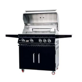 Bonfire Whistler Black Series - 34 - Inch 4-Burner Freestanding Grill with Infrared Rear Burner - Liquid Propane - CBF4DD-B-LP