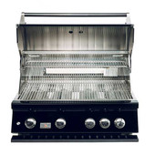 Bonfire Whistler Black Series - 34 - Inch 4 Burner Built-In Grill - Liquid  Propane Gas - CBB4-B-LP