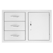 TrueFlame 33" 3-Drawer & Access Door Combo- TF-DC3-33