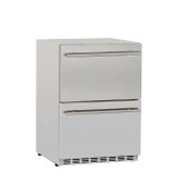 TrueFlame 24" 5.3C Deluxe Outdoor Rated 2-Drawer Fridge- TF-RFR-24DR2