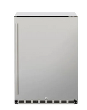 TrueFlame 24" 5.3C Deluxe Outdoor Rated Fridge Left to Right Opening- TF-RFR-24D