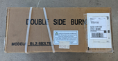 Open Box Blaze Premium LTE Built-In Natural Gas Stainless Steel Double Side Burner with Lid - BLZ-SB2LTE-NG-OB