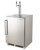 Fire Magic 24-Inch Right Hinge Outdoor Rated Dual Tap Kegerator - 3594-DR