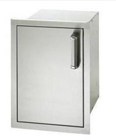 Fire Magic Premium Flush 14-Inch Left-Hinged Enclosed Cabinet Storage With Drawers With Soft Close - 53820SC-L