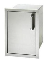 Fire Magic Premium Flush 14-Inch Left-Hinged Enclosed Cabinet Storage With Drawers With Soft Close - 53820SC-L