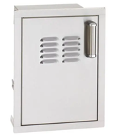 Fire Magic Premium Flush 14-Inch Left-Hinged Single Access Door w/tank tray and Louvers-53820SC-TL