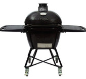 Primo All-In-One Oval Large Kamado Freestanding Grill with Side Shelves, Ash Tool and Grate Lifter - Charcoal - PGCLGC