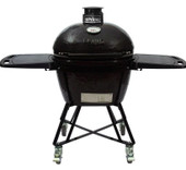 Primo All-In-One Oval Large Kamado Freestanding Grill with Side Shelves, Ash Tool and Grate Lifter - Charcoal - PGCLGC
