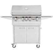 Lion L75000 - 32-Inch 4-Burner Freestanding Grill Open Box- Natural Gas - 53621 + 75623 - OB