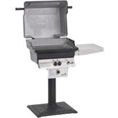 PGS T-Series T40 Commercial Cast Aluminum Natural Gas Grill With Timer On Bolt-Down Patio Post - T40NG + AMPB