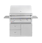 RCS ARG - 36-Inch 3-Burner Freestanding Grill - Liquid Propane Gas - ARG36 LP + ARG36CART