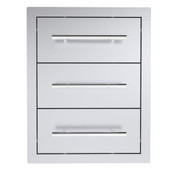 Sunstone 16 Inch Texan Series Large Triple Drawer Unit - TEX-16TD