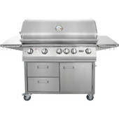 Lion L90000 - 40-Inch 5-Burner Freestanding Grill - Liquid Propane Gas - 53861 + 90814