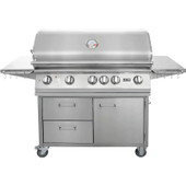 Lion L90000 - 40-Inch 5-Burner Freestanding Grill - Liquid Propane Gas - 53861 + 90814