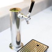 Summerset 25-Inch 6.6 Cu. Ft. Outdoor Rated Single Tap Beer Dispenser/Kegerator - SSRFR-24DK1