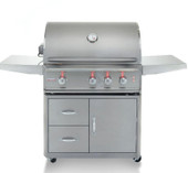 Blaze Professional LUX - 34-Inch 3-Burner Freestanding Grill - Liquid Propane Gas with Rear Infrared Burner - BLZ-3PRO + BLZ-3PRO-CART-LTSC