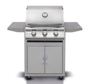 Blaze Prelude LBM - 25-Inch 3-Burner Freestanding Grill - Liquid Propane Gas - BLZ-3LBM-LP + BLZ-3-CART-SC