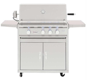 Summerset TRL - 32-Inch 3-Burner Freestanding Grill with Rotisserie - Liquid Propane Gas - TRL32-LP + CART-TRL32
