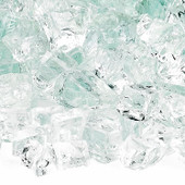 American Fire Glass 1/2" Clear, 10 lb. Jar Fire Glass - AFFCLR1210J