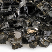 American Fire Glass 1/2" Bronze Reflective, 10 lb. Jar Fire Glass - AFFBRZRF1210J