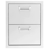 PCM 260 Series 16 Inch Double Access Drawer - BBQ-260-DRW2
