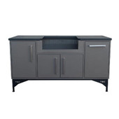 TEC 26" Sterling Patio on Midcentury Modern Island (66"), Liquid Propane Gas - STPFR1LPISL