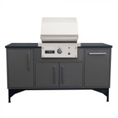 TEC Patio FR - 26-Inch 1-Burner Grill on Midcentury Modern Island (66 Inch) - Liquid Propane Gas - PFR1LPISL